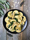 Ricotta & Spinach Ravioli with Sage Brown Butter